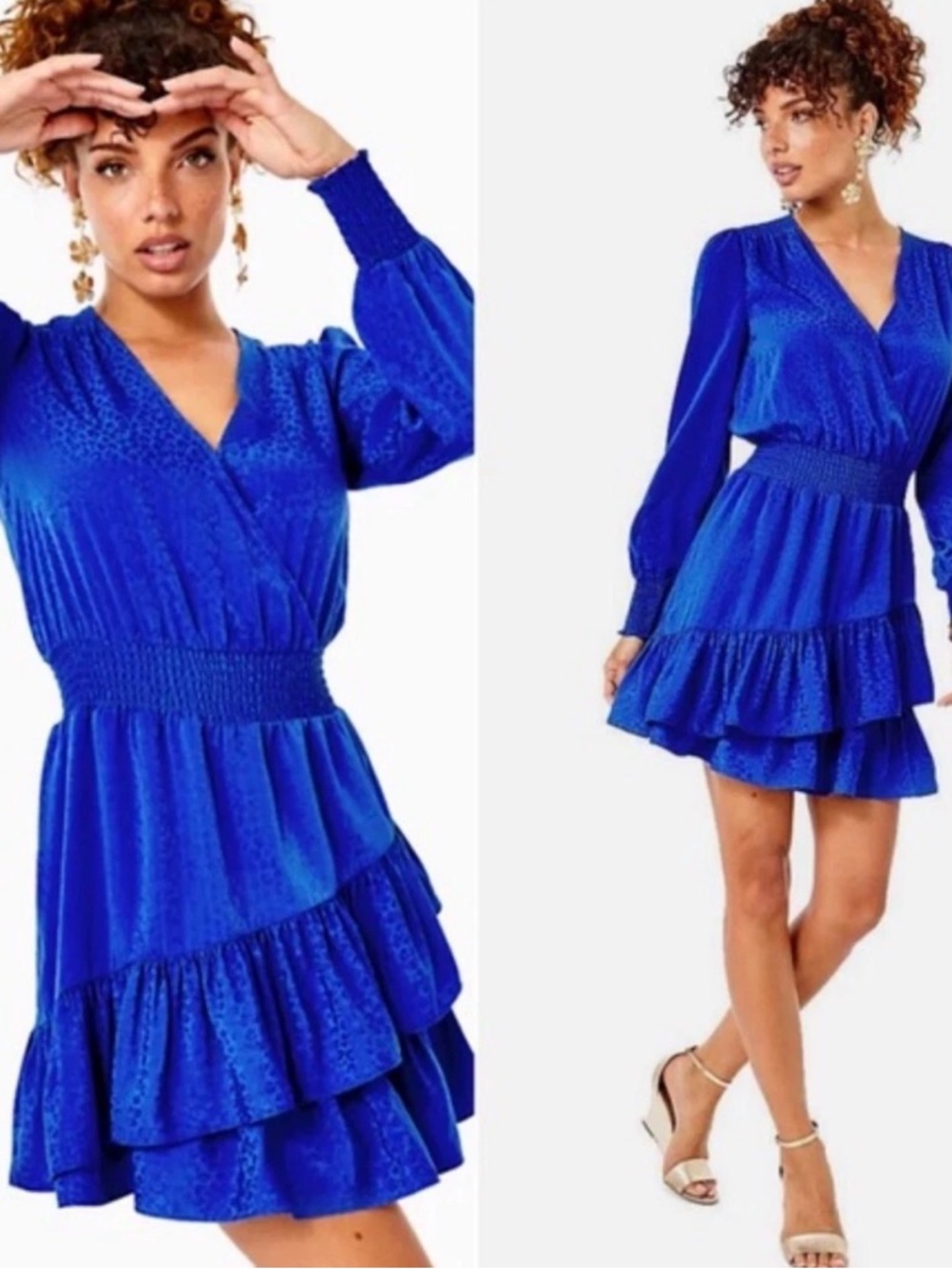 Lily Pulitzer Blue Leopard Cristiana Dress 16